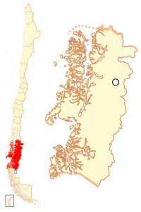 Localización da Rexión de Aysén