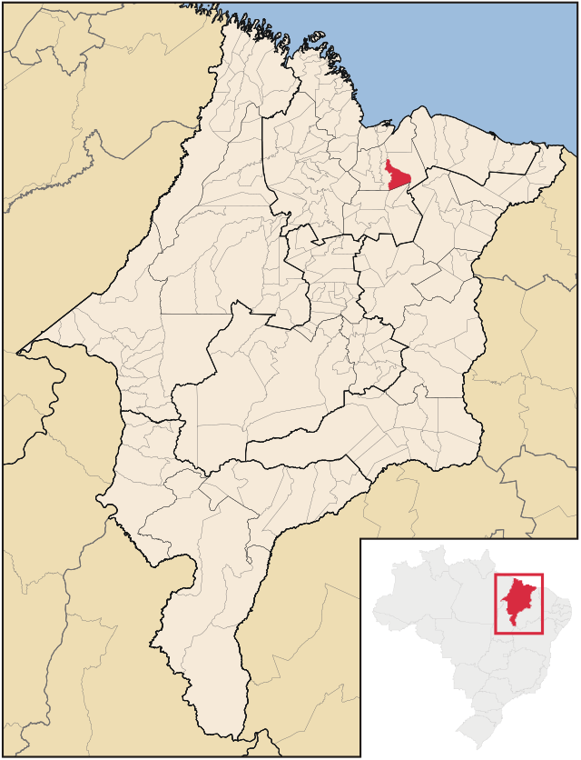 Localização de Cachoeira Grande no Maranhão