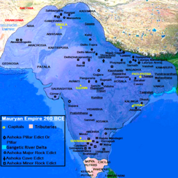 Impero Maurya - Localizzazione