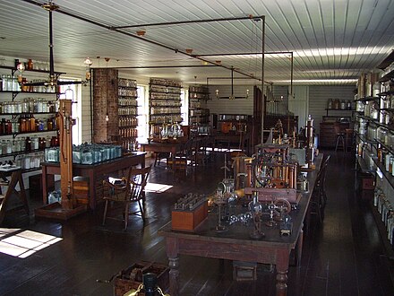 Replica of Edison's lab where he invented the first commercially practical light bulb. Henry Ford, Edison's longtime friend, built it at the Henry Ford Museum in Michigan.