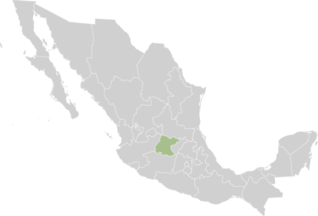 Letak Guanajuato di Mexico