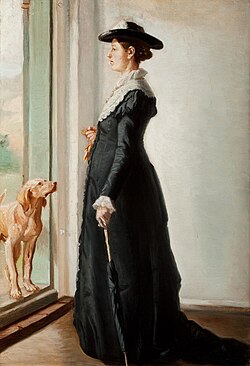 Michael Ancher - Portræt af min hustru. Skitse - 1883 - HAF59.jpg