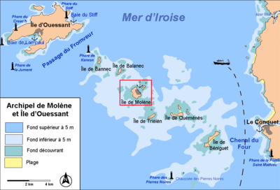 Mappa dell'isola e dell'arcipelago