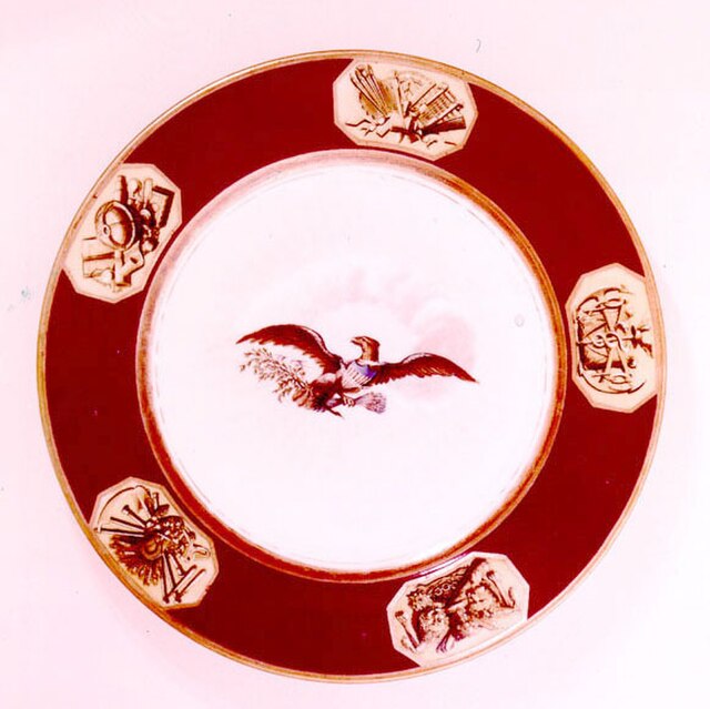 The Monroe china was the first created specifically for an American president.