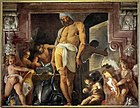 Кузница Вулкана. 1599. Фреска для Капеллы дель Розарио в Сан-Витторе-ин-Варезе. Кастелло Сфорцеско, Милан