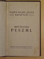 János Zsupánek: Mrtvecsne peszmi (Dead hymns) in 1910