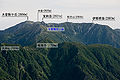 木曽駒ヶ岳周辺の山々(説明画像)