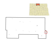 Észak-DD Bottineau County Overly.svg