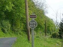 National Park Service Route 615 heading to the north in Walpack Center NPS 615 NB in Walpack.JPG