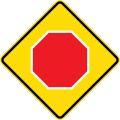 (W10-1/PW-1) Stop ahead