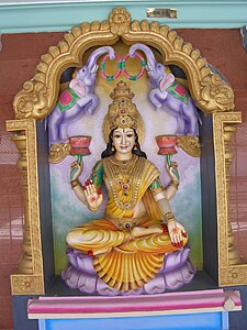 Dewi Lakshmi, Dewi kekayaan, kesuburan, kemakmuran, keberuntungan, kecantikan, keadilan, dan kebijaksanaan., Sakti Dewa Wisnu