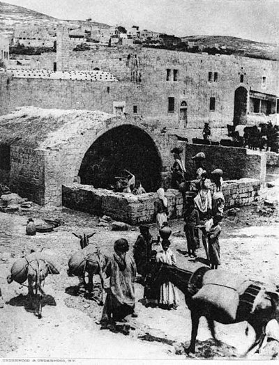 Alleged "Mary's well" in Nazareth, 1917.