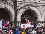 Protests in Washington D.C. against Donald Trump's January 2017 executive order on immigration