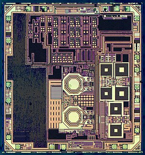 An integrated circuit die.