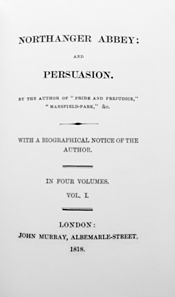 עטיפת הגרסה הראשונה של הספר, 1818