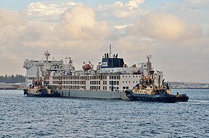 A live export ship in Fremantle, Western Australia. Ocean Outback, Fremantle, 2016 (09).JPG