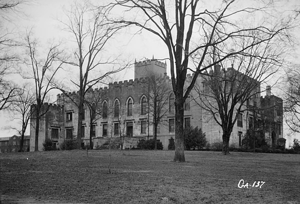 Georgia's second capitol building, 1937, now part of Georgia Military College