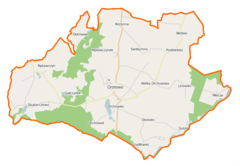 Mapa lokalizacyjna gminy Orchowo