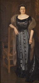 Oscar Björck: Porträtt av Alice Sachs, 1909. Thielska Galleriet