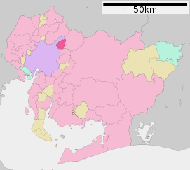 Lokasi Owariasahi di Prefektur Aichi