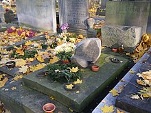 Karol Tchorek's tomb in the Powazki Cemetery POL Tchorek grave 07.jpg