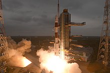 PSLV-C47 lifting off from Second Launch Pad (SLP) with Cartosat-3. PSLV C47 Cartosat-3 lifting off from Second Launch Pad 002.jpg