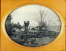 Locomotora de vapor norteamericana, hacia 1855. Thomas Easterly.