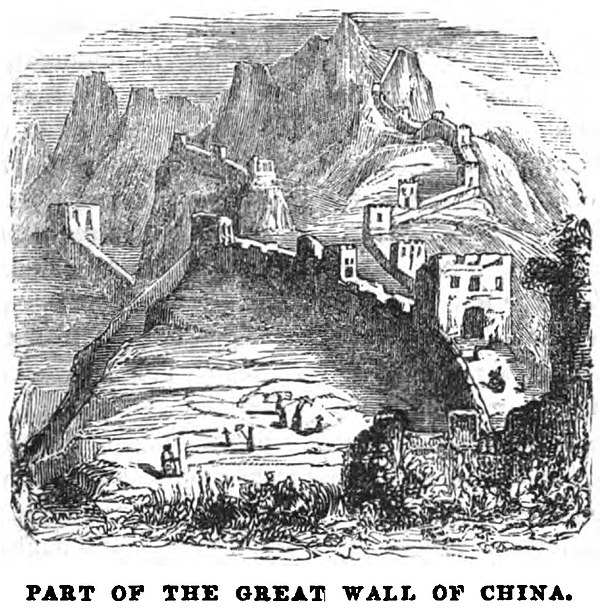 Part of the Great Wall of China (April 1853, X, p. 41)