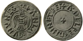 Raven Penny 10th-century coin of Olaf Guthfrithson