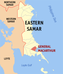 Kaart van General MacArthur