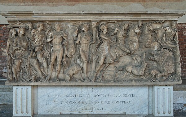 Phaedra and Hippolytus Sarcophagus, 1-2 ct. C.E., Camposanto, Pisa
