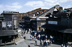 Silver City western themed area in 1984