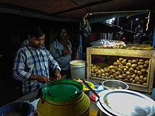 Phuchka seller in Purulia, India.