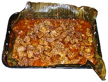 Cochinita pibil, cooling in the pan after cooking