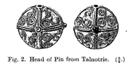 Silver pin from the Talnotrie Hoard