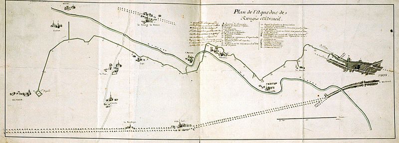 File:Plan de l'aqueduc Médicis à la fin du XVIIe siècle.jpg