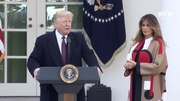 File:President Trump & The First Lady Participate in the Presentation of the National Thanksgiving Turkey.webm