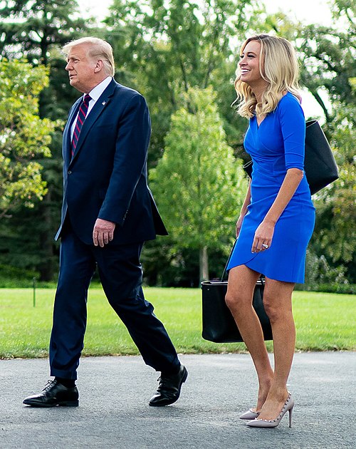 McEnany with President Donald Trump in September 2020