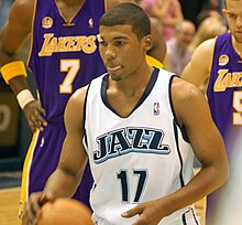 Price with the Utah Jazz in 2008 Price At The Free Throw Line (cropped).jpg