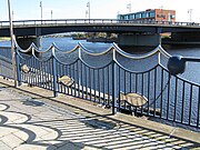 Princess of Wales bridge from the fish quay north bank upriver