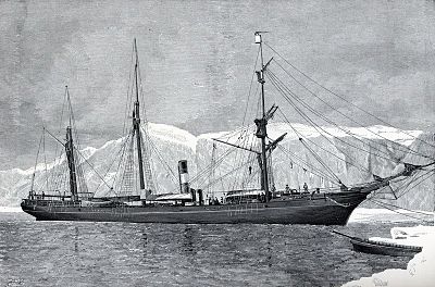 Steamer Proteus in Arctic 1881