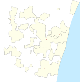 Muthialpet Town in Puducherry, India.