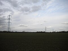 Pylons near Bulcote (1) - geograph.org.uk - 3952899.jpg