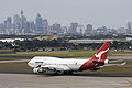 Qantas Boeing 747-400 à Sydney