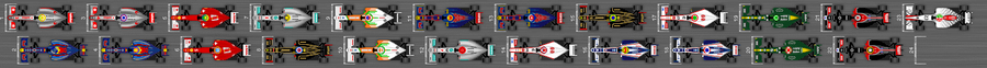 Diagramm des Qualifikationsrasters für den Grand Prix von Korea 2011