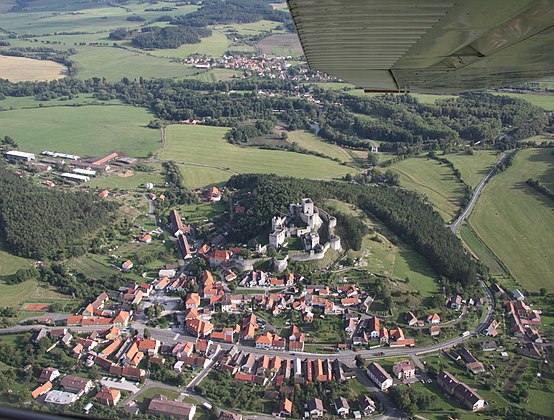 Rabí : vue aérienne oblique.