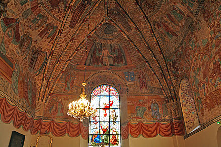 The frescoes of the Church of the Holy Cross