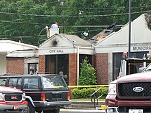 City Hall After Fire Red bay city hall fire.JPG