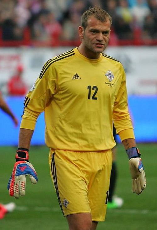 Carroll playing for Northern Ireland in 2012