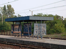 Rudnik nad Sanem - stacja kolejowa - peron